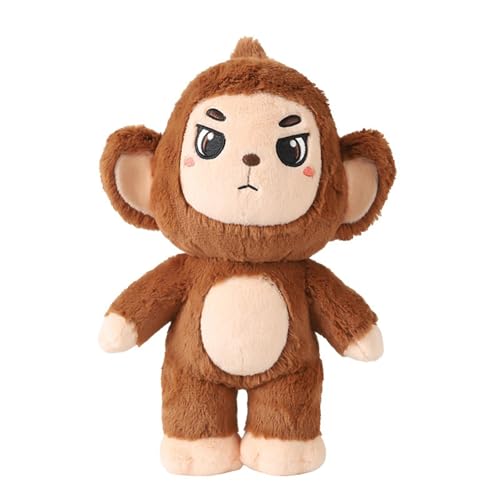 AQCQDQ Kreatives AFFE Kuscheltier, Originelle AFFE Plüschtier Spielzeug AFFE Stofftier Klein Weiches Und Flauschige Kawaii AFFE Plüsch Kopfkissen Geschenke Zum Kuscheln, Spielen (#A) von AQCQDQ