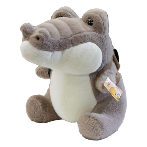 AQCQDQ Krokodil Plüschtier Kuscheltier, Kuscheltier Krokodil Plüschtier Alligator, Groß Grün Krokodil Stofftier Flauschiges, Krokodil Stofftier Plüsch Spielzeug, Geschenk für Kinder (45cm,Dunkelgrün) von AQCQDQ