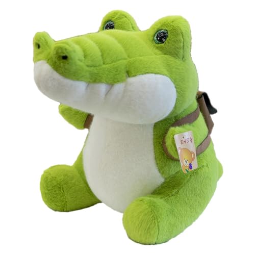 AQCQDQ Krokodil Plüschtier Kuscheltier, Kuscheltier Krokodil Plüschtier Alligator, Groß Grün Krokodil Stofftier Flauschiges, Krokodil Stofftier Plüsch Spielzeug, Geschenk für Kinder (45cm,Grün) von AQCQDQ
