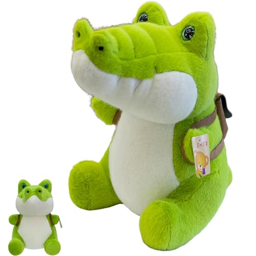 AQCQDQ Krokodil Plüschtier XXL Kuscheliges Pummeliges Krokodil Plüschtier,Lustige Alligatoren Plüschtiere für Jungen und Mädchen Kinder (75 cm,Juwel) von AQCQDQ