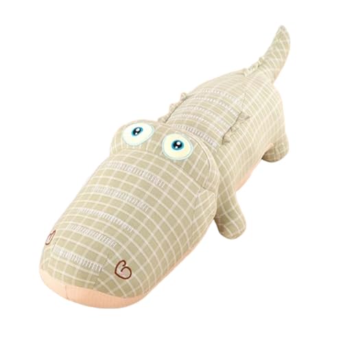 AQCQDQ Krokodil Stofftier Krokodil Kuscheltier Plüsch Krokodil Alligator Plüsch Spielzeug Krokodil Spielzeug Kissen Geschenk für Kinder für Kinder Erwachsene Geschenk (Krokodil,Grün) von AQCQDQ
