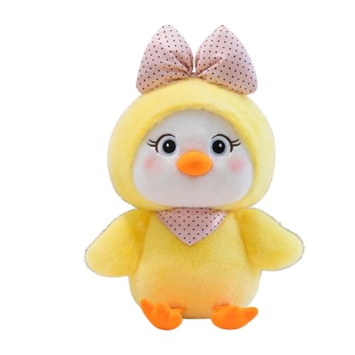 AQCQDQ Küken Kuscheltier, Niedliche Küken Plüschpuppe, Weiches Hühnerspielzeug, Huhn-Plüsch, Küken Stofftier, Geschenk für Mädchen und Jungen (35 cm,Gelb) von AQCQDQ