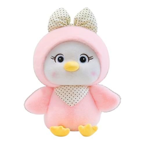 AQCQDQ Küken Kuscheltier, Niedliche Küken Plüschpuppe, Weiches Hühnerspielzeug, Huhn-Plüsch, Küken Stofftier, Geschenk für Mädchen und Jungen (50 cm,Rosa) von AQCQDQ