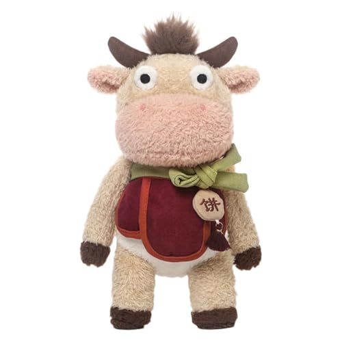 AQCQDQ Kuh Kuscheltier Pferd Plüschtier, Kuh Pferd Kuscheltier, Kuh-Pferd Figur Plüsch Spielzeug Flauschiger Stofftier Plüschpuppe Geschenk Für Kollege, Arbeiter, Arbeitnehmer (Kuh) von AQCQDQ