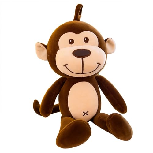 AQCQDQ Kuscheltier AFFE Plüschtiere, Süßer Plüschtier AFFE, Realistisch AFFE Plüsch Spielzeug, Groß AFFE Stofftier Puppen, Geschenk für Kinder Mädchen und Junge (75cm,Braun) von AQCQDQ