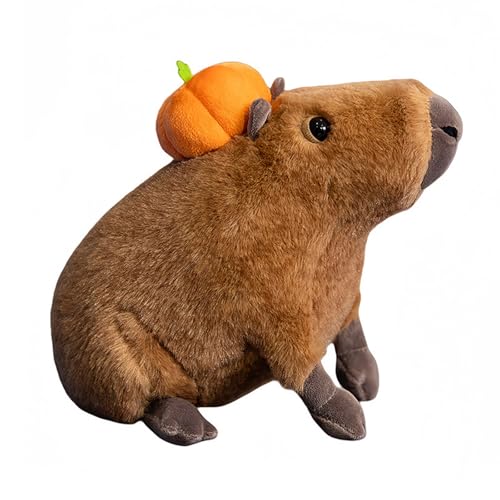 AQCQDQ Kuscheltier Capybara, Capybara Plüschtier, Wasserschwein Kuscheltier, Niedliche Capybara Kuscheltier Capybara Kuscheltiere Plüschtier, Großes Geburtstags Geschenk Für Kinder (30CM,Braun) von AQCQDQ