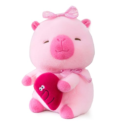 AQCQDQ Kuscheltier Capybara, Pärchen Love Kapybara Plüschpuppen, Capybara-Stofftier, Capybara Plüschtier, Geschenk für Valentinstag, Geburtstag (55 cm,Damen) von AQCQDQ