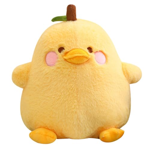 AQCQDQ Kuscheltier Ente, Ente Plüsch Klein, Seltsame Obst Ente Plüschtiere, Ente Stofftier Plüschtiere, Geschenk Gefüllt für Kinder Mädchen Jungen (20 cm,Gelb) von AQCQDQ