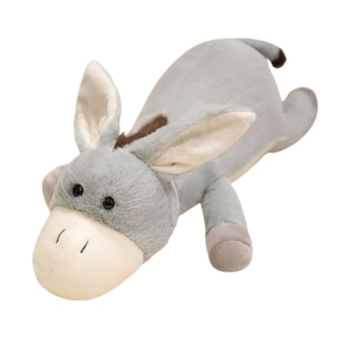 AQCQDQ Kuscheltier Esel, 50cm Esel Puppe,Stehendes Kuscheltier Esel, Naturgetreues Stofftier Aus Weichem PlüSchWeich Esel Plüschtier zum Kuscheln und üße Esel Stofftier für Kinder (65cm,blau) von AQCQDQ