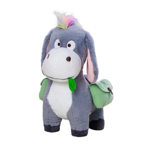 AQCQDQ Kuscheltier Esel, Süße Esel Stofftier für Kinder, Jungen Mädchen, Weich Esel Plüschtier zum Kuscheln und Spielen Kuscheltiere Geschenk (70 cm,Grau) von AQCQDQ