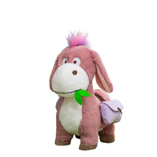 AQCQDQ Kuscheltier Esel, Süße Esel Stofftier für Kinder, Jungen Mädchen, Weich Esel Plüschtier zum Kuscheln und Spielen Kuscheltiere Geschenk (70 cm,Rosa) von AQCQDQ