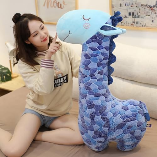 AQCQDQ Kuscheltier Giraffe Plüschtier, Großes Stofftier Giraffe, Süßes Weiche Hirsch Spielzeug Giraffe Kissen Puppe, Geschenk Kinder Mädchen Jungen (65cm) von AQCQDQ