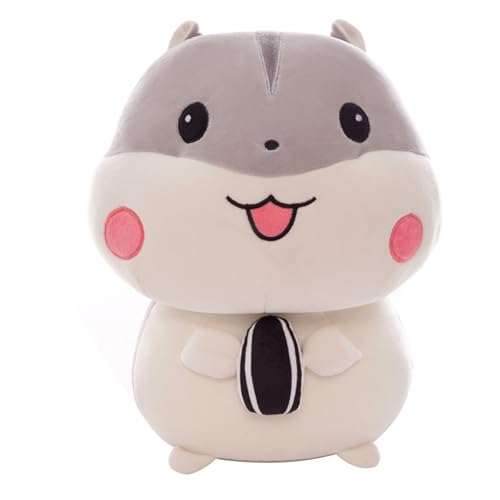 AQCQDQ Kuscheltier Hamster, Plüschtier Niedlichen Hamster, zum Spielen und Kuscheln, Weiches Schmusetier für Mädchen, Jungen, Babys (70 cm,Grau) von AQCQDQ