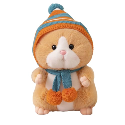 AQCQDQ Kuscheltier Hamster Plüschtier, Stofftier Schmusetier Zum Kuscheln & Spielen, Plüschtier Hamster Geschenk, Kuscheltier Für Mädchen Und Jungen, Waschmaschinenfest (A) von AQCQDQ