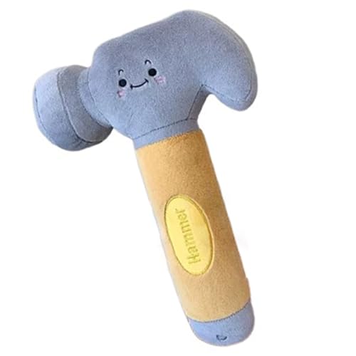 AQCQDQ Kuscheltier Hardware Werkzeuge Plüsch, Simulation Schraubenschlüssel Plüschtier, Reparaturwerkzeuge Puppe Plüsch, Geschenk für Mädchen Junge Einschulung (50 cm,Hammer) von AQCQDQ