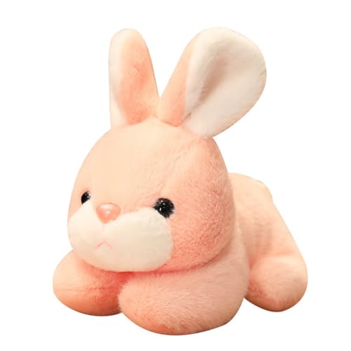AQCQDQ Kuscheltier Hase, Puppe Stofftier Kissen Plüschtier Hase, zum Spielen und Kuscheln, Weiches Schmusetier für Mädchen, Jungen, Babys (20 cm,Rosa) von AQCQDQ
