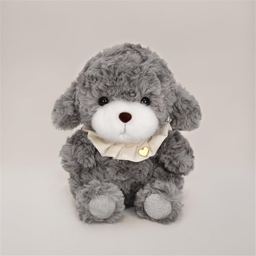 AQCQDQ Kuscheltier Hund, Niedliche Kleine Welpenpuppe Plüschtiere, Hundespielzeug, Plüsch Hund Stofftier Plüschtier, Geschenke für Kinder (17 cm,Grau) von AQCQDQ