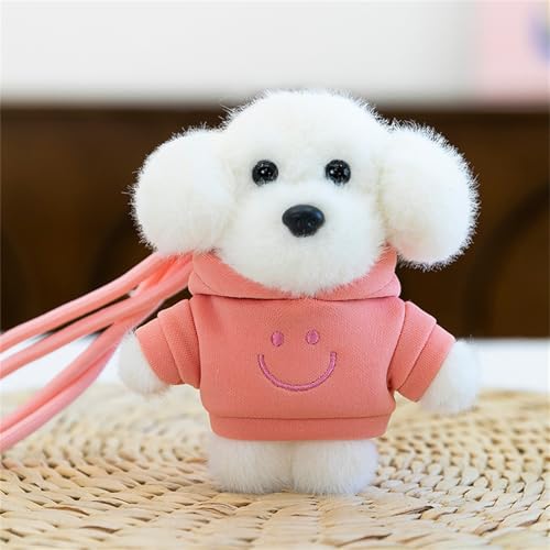 AQCQDQ Kuscheltier Hund Plüschtier, Hund Schlüsselanhänger, Plüschpuppen-Anhänger, Süße Kuscheltiere, Geschenk für Kinder Mädchen Freundin (B) von AQCQDQ
