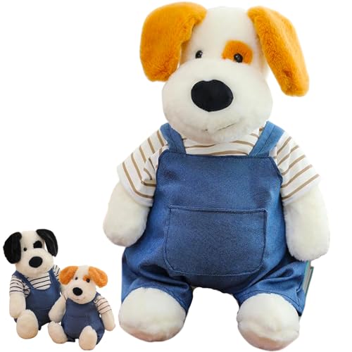 AQCQDQ Kuscheltier Hund Simuliertes Tier Hund Plüschtier Kawaii Hund Kuscheltier Kuscheltier Kissen plüschpuppe welpe angezogen für Freunde und Kinder (28 cm,Orange) von AQCQDQ