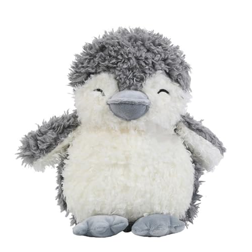 AQCQDQ Kuscheltier Pinguin Plüschtier, Flauschiger Stofftier zum Kuscheln und Spielen, Pinguin Plüsch Spielzeug, Stuffed Animals für Jungen Mädchen Geschenke (35 cm,Grau) von AQCQDQ