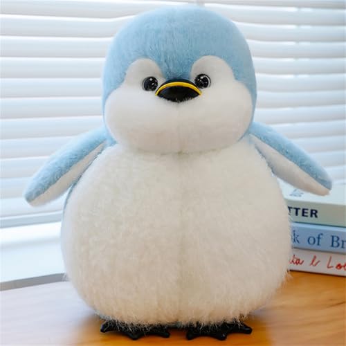 AQCQDQ Kuscheltier Pinguin Plüschtier, Pinguin Kuscheltier Süß, Pinguin Stofftier Plüschtier, Tier Kissen Plüschtier Stofftier, Kuscheltier Pinguin Plüschtier für Mädchen (90 cm,Blau) von AQCQDQ