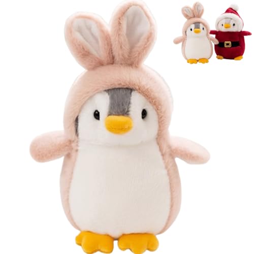 AQCQDQ Kuscheltier Pinguin Süße Kuscheltiere Kuscheltier Süß, Plüschtier Pinguin Stofftier Pinguin Kissen Kuscheltier Kuscheltier Plüschpuppen Pinguin, für Jungen Mädchen (20 cm,Rabbit) von AQCQDQ