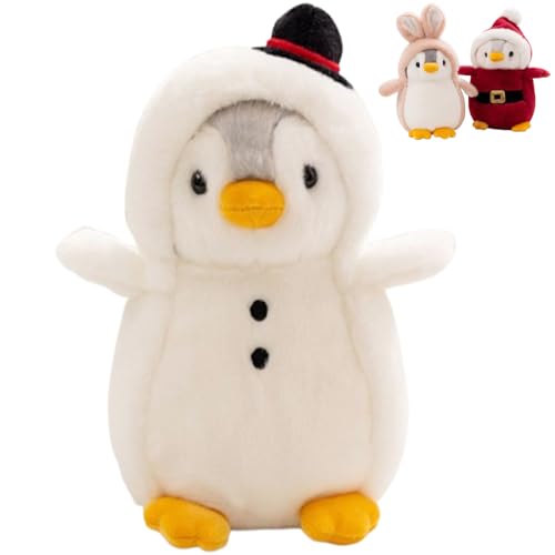 AQCQDQ Kuscheltier Pinguin Süße Kuscheltiere Kuscheltier Süß, Plüschtier Pinguin Stofftier Pinguin Kissen Kuscheltier Kuscheltier Plüschpuppen Pinguin, für Jungen Mädchen (20 cm,Snowman) von AQCQDQ