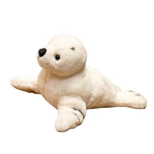 AQCQDQ Kuscheltier Robbe Plüschtier, Robbe Plushie, Meerestier Plüsch Kissen, Flauschiges Stofftier zum Kuscheln & Spielen, Geschenk für Kinder (38 * 30 * 22cm) von AQCQDQ
