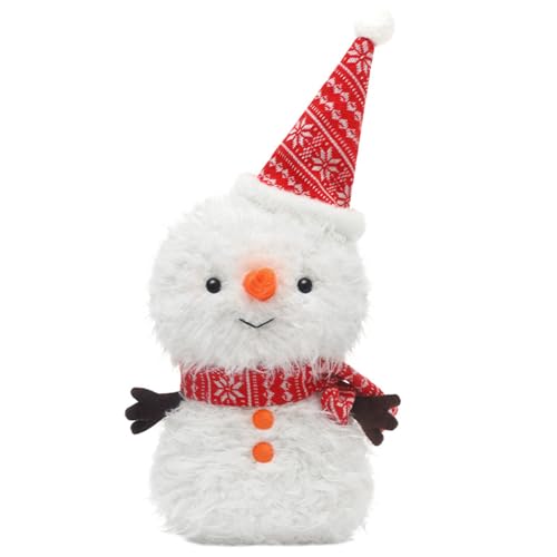 AQCQDQ Kuscheltier Schneemann Klein, 47 cm Schneemann Plüschtiere Figur Deko, Süße Flauschige Stofftier Schneemann-Puppe Kinder Mädchen (47 cm) von AQCQDQ