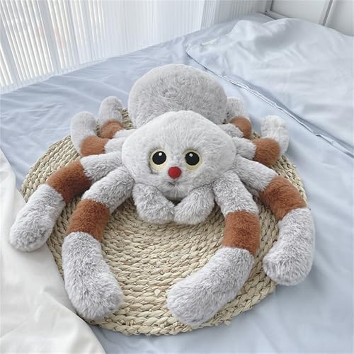 AQCQDQ Kuscheltier Spinne, Spinne Plüschtier Spielzeug, zum Spielen und Kuscheln, Weiches Schmusetier für Mädchen, Jungen, Babys (50 cm,Spinnen) von AQCQDQ