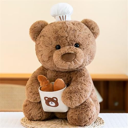 AQCQDQ Kuscheltier Teddybär Plüschtier, Teddybär Gefülltes Tier Plüschtier, Niedlicher Teddybär Plüschtier, Simulation Bär Plüschpuppe, Geschenk für Kind Freundin (25 cm,Konditorei) von AQCQDQ