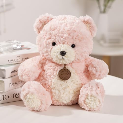 AQCQDQ Kuscheltier Teddybär Plüschtier, Teddybär Puppe Plüsch Spielzeug, Großer Braunbär Stofftier Schmusetier zum Kuscheln & Spielen, Geschenk für Kinder, Jungen und Mädchen (50cm,Rosa) von AQCQDQ
