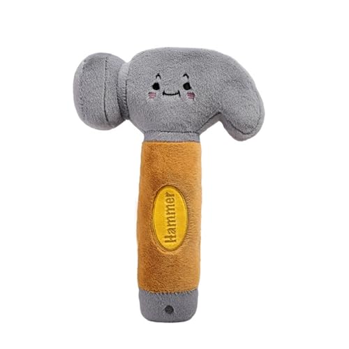 AQCQDQ Kuscheltier Werkzeuge, Reparaturwerkzeuge Puppe Plüsch Stofftier Plüschtier, zum Spielen und Kuscheln, Schmusetier für Jungen, Babysn (30 cm,Hammer) von AQCQDQ