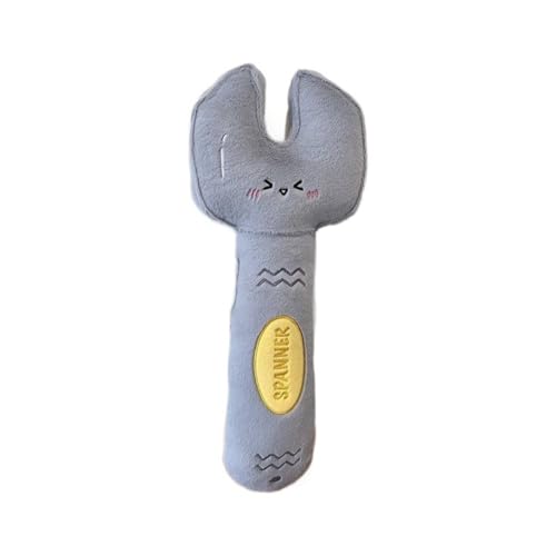 AQCQDQ Kuscheltier Werkzeuge, Reparaturwerkzeuge Puppe Plüsch Stofftier Plüschtier, zum Spielen und Kuscheln, Schmusetier für Jungen, Babysn (30 cm,Wrench) von AQCQDQ