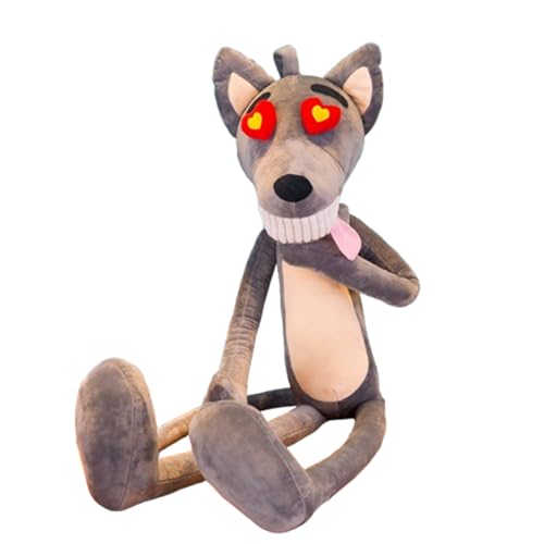 AQCQDQ Kuscheltier Wolf, Wolf Plüschtier, Niedlich Wolf Kuscheltier Plüschpuppen, Lustige Plüschpuppe Geschenk für Jungen Mädchen Babys (100 cm,A) von AQCQDQ