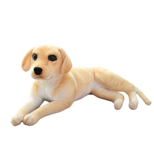 AQCQDQ Labrador Kuscheltier Stofftier Labrador Plüschtier Hund Hund Lebensecht Geschenk für Kinder Mädchen Jungen (90cm,A) von AQCQDQ