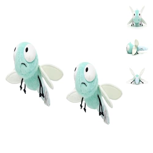 AQCQDQ Libelle Kuscheltier, Süße Libelle Plüsch Spielzeug, Plüsch Insekt, Lustige und Realistische Insekt Plüschtiere, Geschenk für Freunde und Kinder (21 cm,2pcs) von AQCQDQ