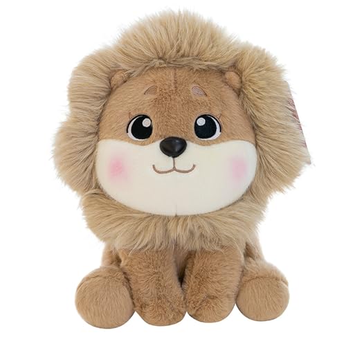 AQCQDQ Löwen Plüschtiere, Lebensechtes Löwe Riesen Kuscheltier XXL, Sitzende Löwen Stofftier Flauschiger Weicher, Süßer Wildtier Plüschlöwe Plüsch Spielzeug Zum Spielen, Sammeln & Kuscheln (60 cm) von AQCQDQ