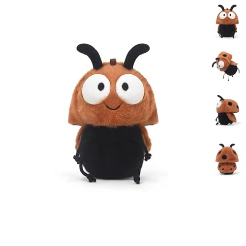AQCQDQ Marienkäfer Kuscheltier, Cuddly Insekten Plüschtier, Lustige Marienkäfer Stofftier, Marienkäfer Plüsch Spielzeug, Geschenk für Freunde und Kinder (1pcs) von AQCQDQ