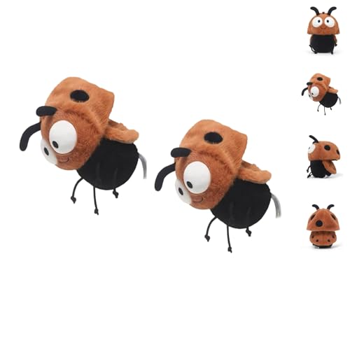 AQCQDQ Marienkäfer Kuscheltier, Cuddly Insekten Plüschtier, Lustige Marienkäfer Stofftier, Marienkäfer Plüsch Spielzeug, Geschenk für Freunde und Kinder (2pcs) von AQCQDQ