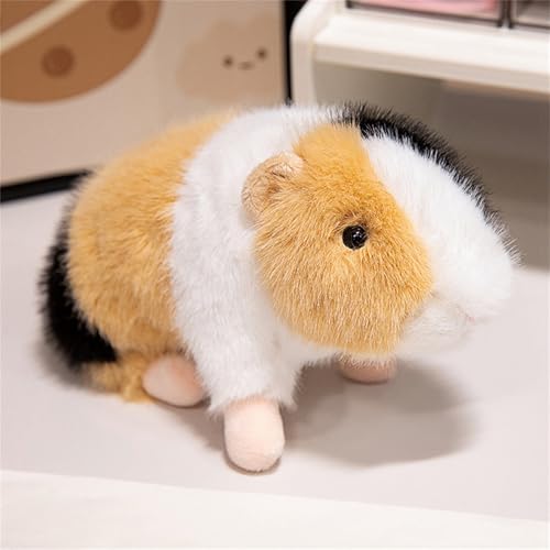 AQCQDQ Meerschweinchen Kuscheltier, Plüschtier Hamster Kuscheltiere, Meerschweinchen Stofftier für Jungen Mädchen Partybedarf Kinder Geburtstagsgeschenk (20 cm,Dreifarbig) von AQCQDQ