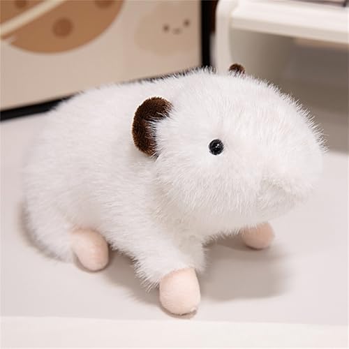 AQCQDQ Meerschweinchen Kuscheltier, Plüschtier Hamster Kuscheltiere, Meerschweinchen Stofftier für Jungen Mädchen Partybedarf Kinder Geburtstagsgeschenk (20 cm,Weiß) von AQCQDQ