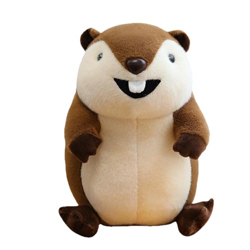 AQCQDQ Meerschweinchen Kuscheltier, Süßes Hamster Plüschtier, Superweicher Beige Plüsch Lebensechtes Stofftier Puppe Spielzeug Geschenk zum Kuscheln, Begleiten für Kinder (50 cm,#B) von AQCQDQ