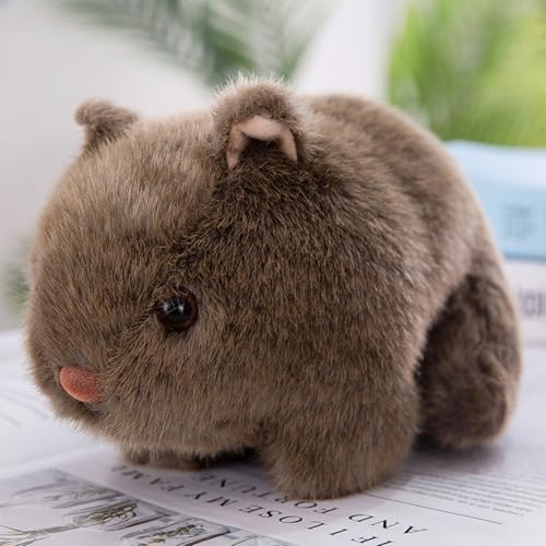 AQCQDQ Meerschweinchen Kuscheltier Plüschtier, Meerschweinchen Kuscheltiere Puppe Spielzeug, Realistische Meerschweinchen Plüschtiere Spielzeug für Jungen Mädchen Partybedarf (18cm,Grau) von AQCQDQ