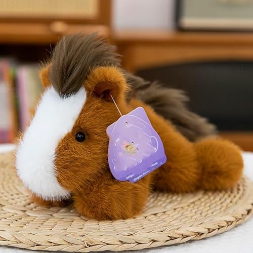 AQCQDQ Milka Kuh Plüschtier Schwarz-Weißes Plüschkuh Spielzeug, Super Weich Plüsch Niedliche Kuhpuppe Flauschiger Stofftier Kuh Zum Spielen Sammeln & Kuscheln Für Jungen Mädchen (Pferd) von AQCQDQ