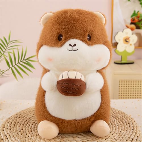 AQCQDQ Mini Plüsch Murmeltier, Meerschweinchen Kuscheltier, Murmeltier Plüschtier Otter Plüschtier, Murmeltier Puppe Plüschtiere, Spielzeug Geschenk für Kinder und Erwachsene (30 cm,Braun) von AQCQDQ