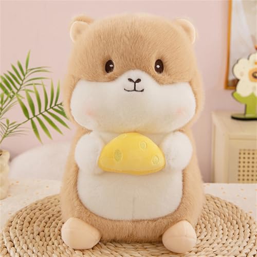 AQCQDQ Mini Plüsch Murmeltier, Meerschweinchen Kuscheltier, Murmeltier Plüschtier Otter Plüschtier, Murmeltier Puppe Plüschtiere, Spielzeug Geschenk für Kinder und Erwachsene (45 cm,Hellgelb) von AQCQDQ