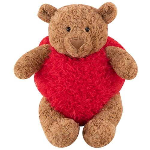 AQCQDQ Mini Teddybären, Kuscheltier Bär, Teddybär Gefülltes Tier Plüschtier, Plüschtier Teddybär Geschenk, Liebesbär Plüschtier, Plüschtier für Schmusetierliebhaber (48 cm) von AQCQDQ
