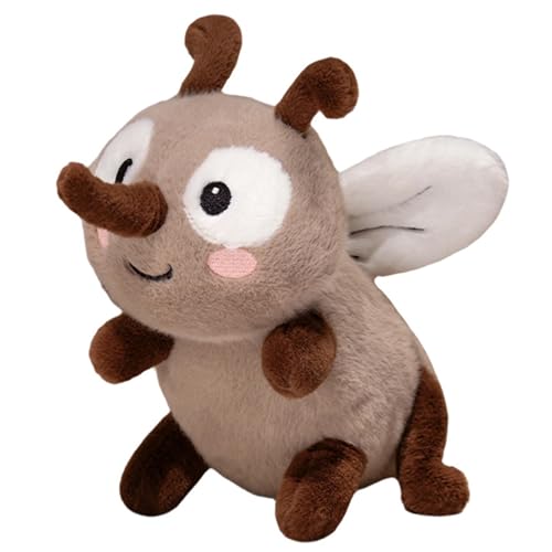 AQCQDQ Mücken Kuscheltier, Niedliche Mücken-Plüschtiere, Kuscheltier Hässlich, Realistische Tier Figuren Moskito Figuren Insekt Spielzeug, Geschenk für Kinder und Erwachsene (20 cm,Braun) von AQCQDQ