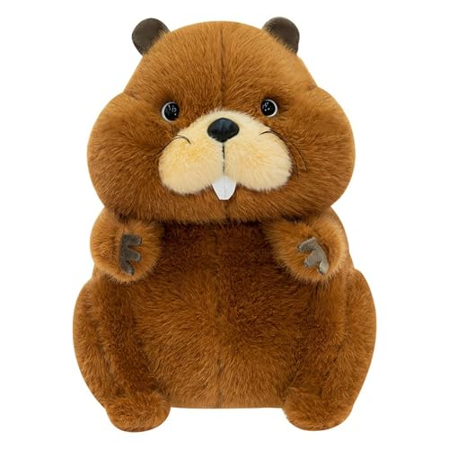 AQCQDQ Murmeltier Kuscheltier, Niedliches Murmeltier Plüschtier, Weich Murmeltier Plüsch Spielzeug, Biber Plüschtiere, Geschenke für Kinder (30 cm) von AQCQDQ